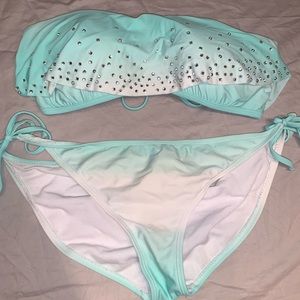 Rhinestone ombré bikini